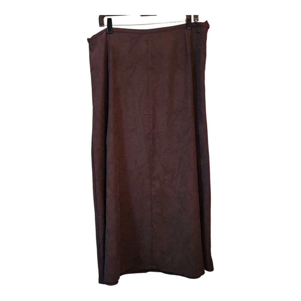 Christopher & Banks Brown Midi Pencil Skirt for Work